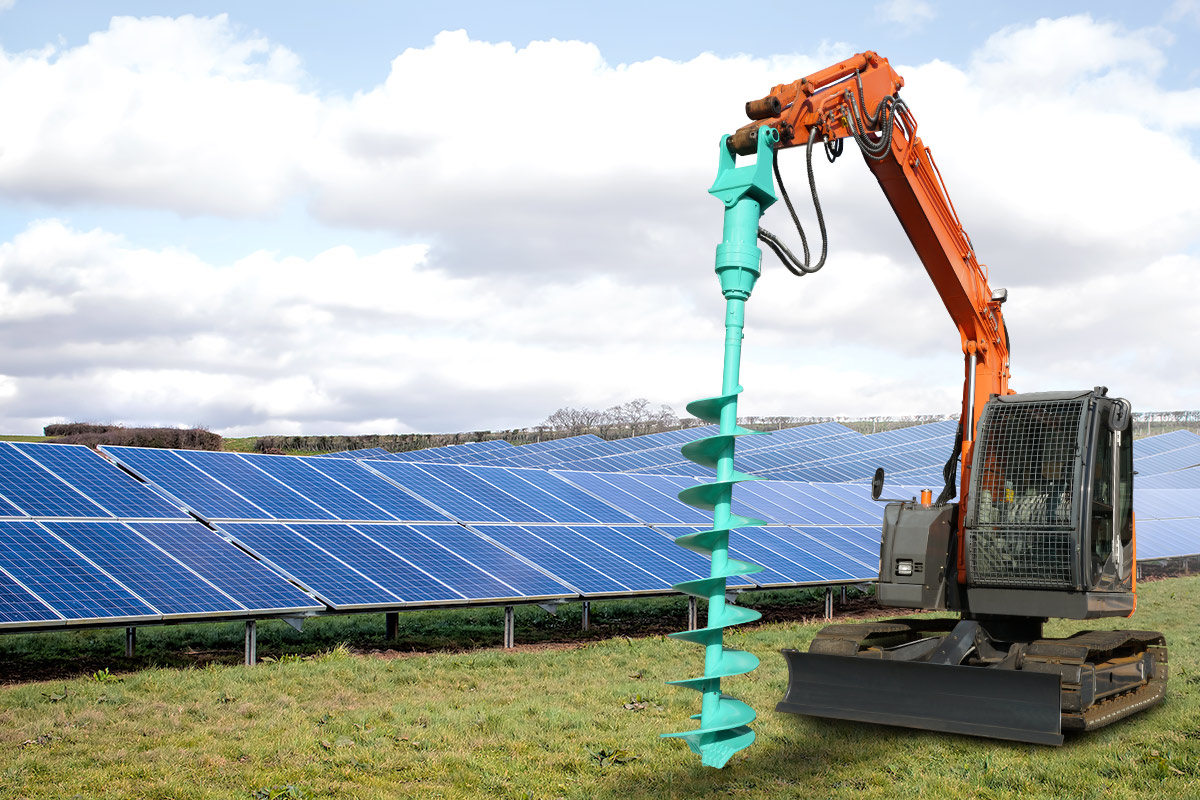 バックホー オーガ アタッチメント