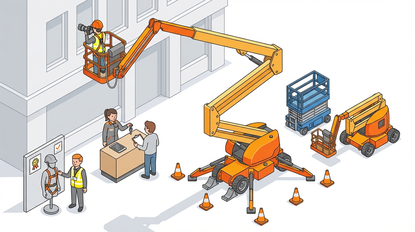 高所 撮影 レンタル 高所作業車