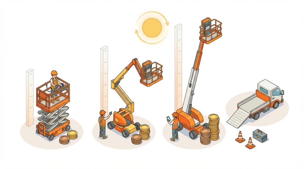 高所作業車 レンタル 1日
