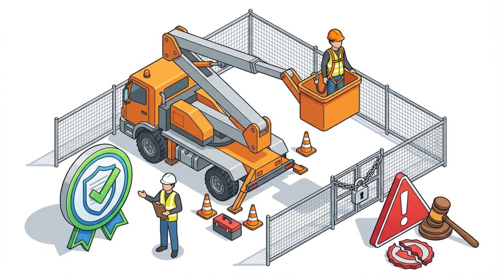 私有地 無免許 高所作業車