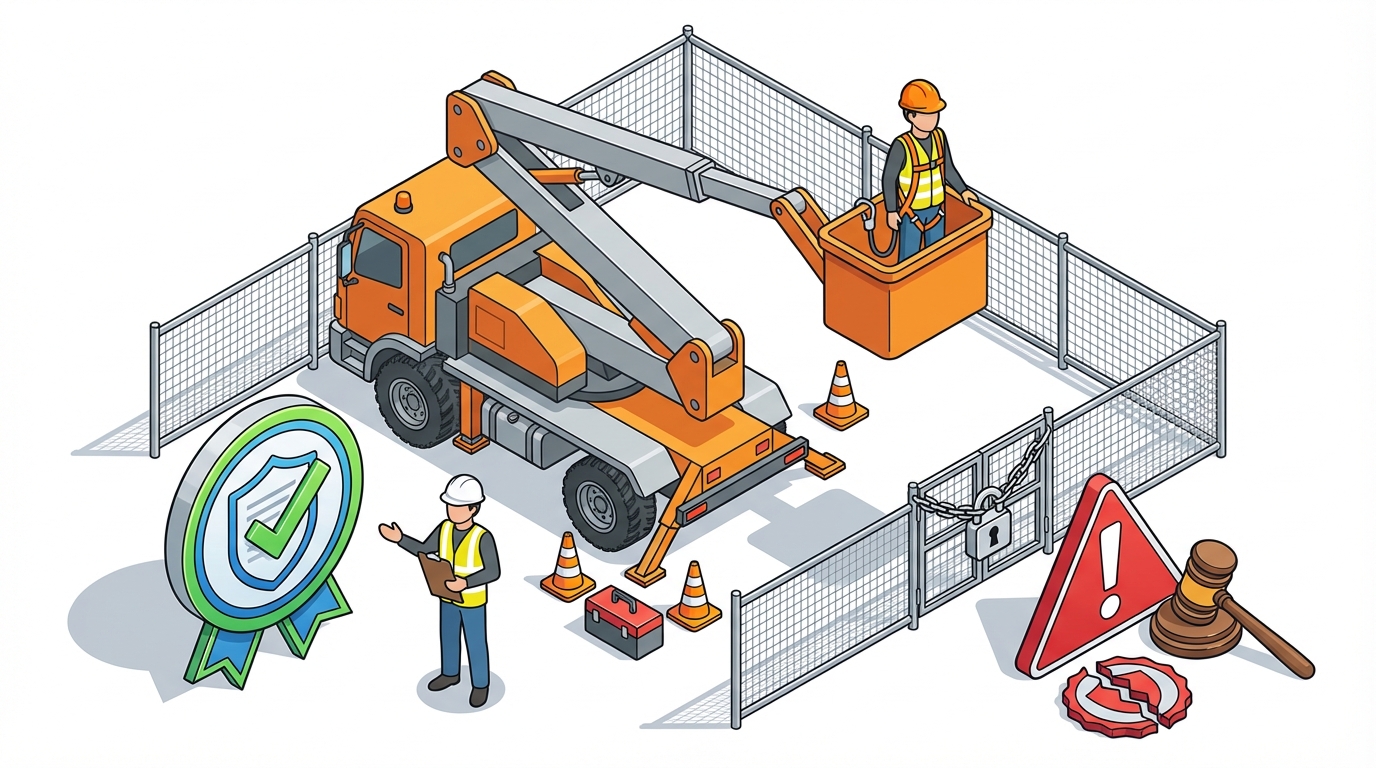 私有地 無免許 高所作業車