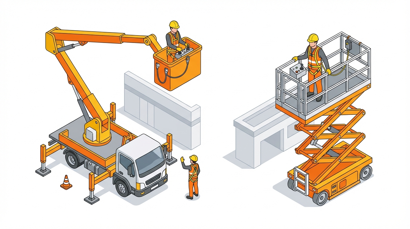 トラック式 自走式 違い 高所作業車