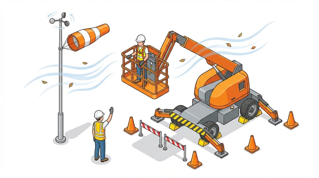 高所作業車 風速 基準