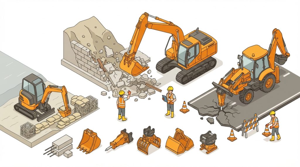 災害復旧 重機 バックホー